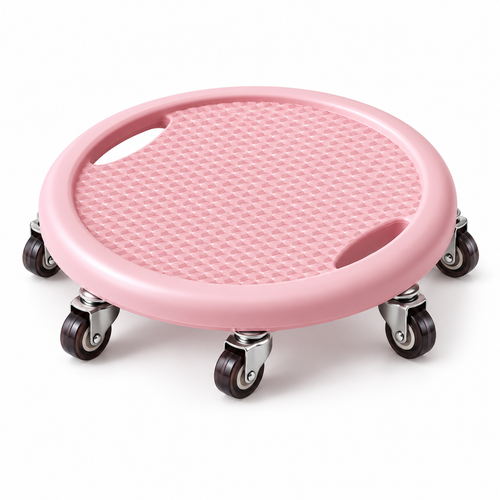 Pink 6-Wheel Core Training Glide Board