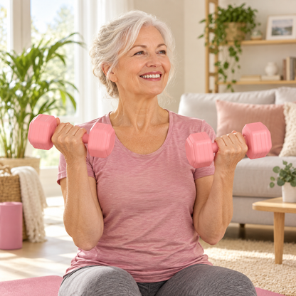 2KG Pink Dumbbell Set
