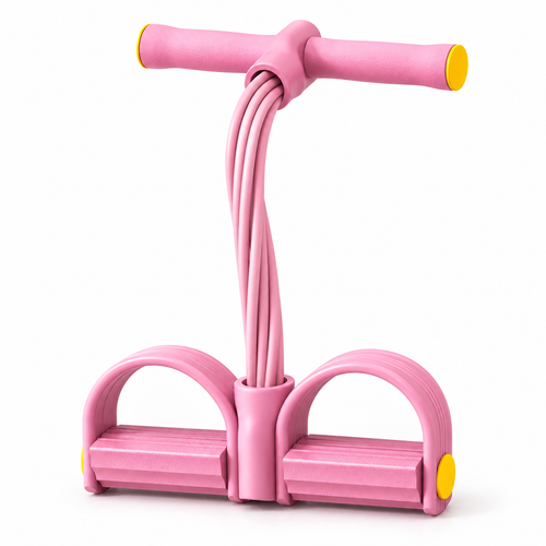 Monet Pink 4-Tube Pedal Resistance Trainer